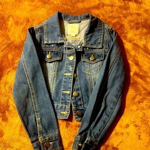 The Children’s Place Denim Jacket with Rhinestones.